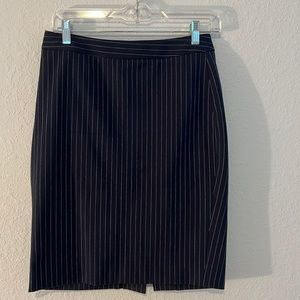 Banana republic Sloan fit pinstripe navy pencil skirt